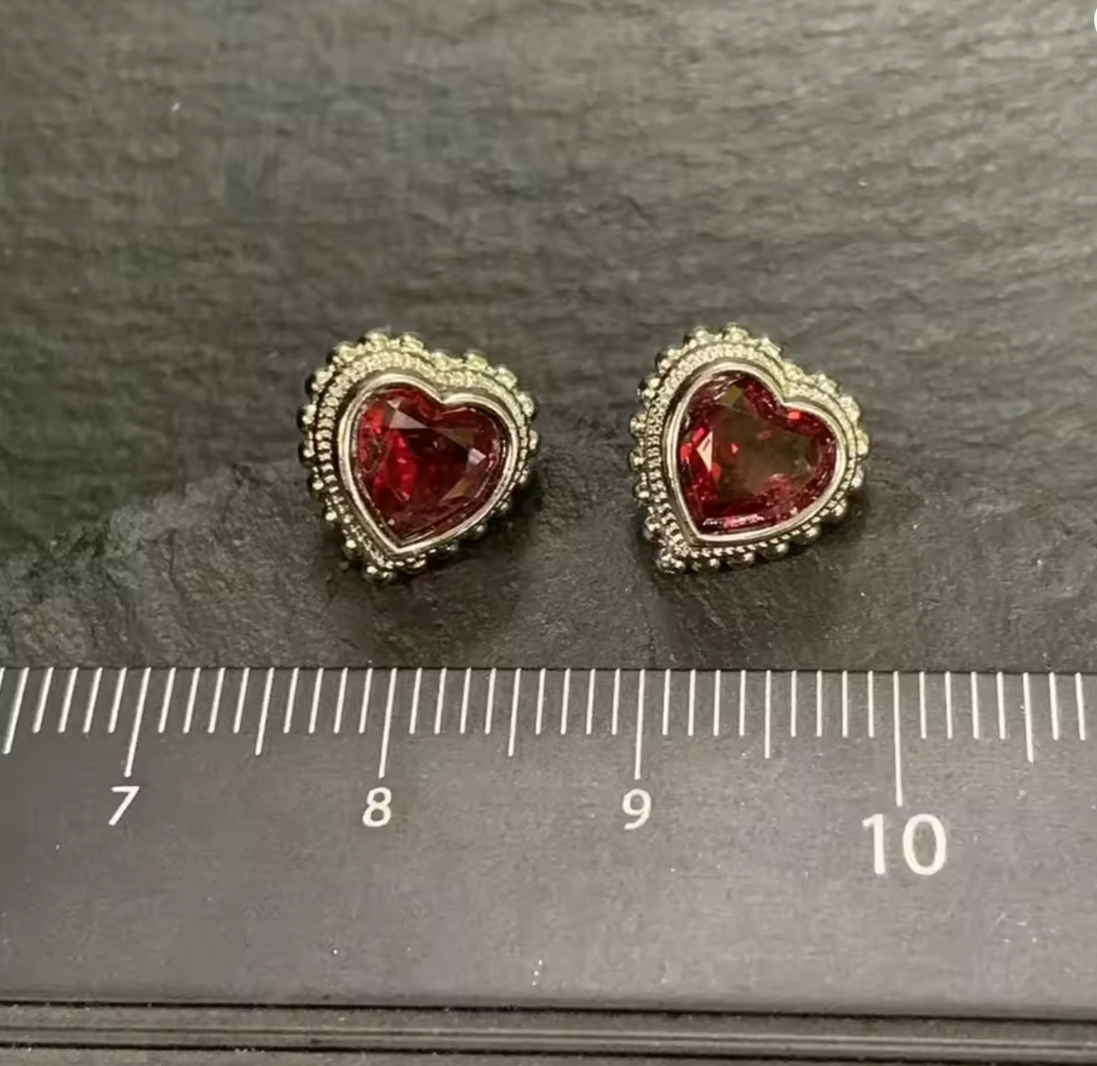 Natural Garnet 925 Sterling Silver Stud Earrings for Women