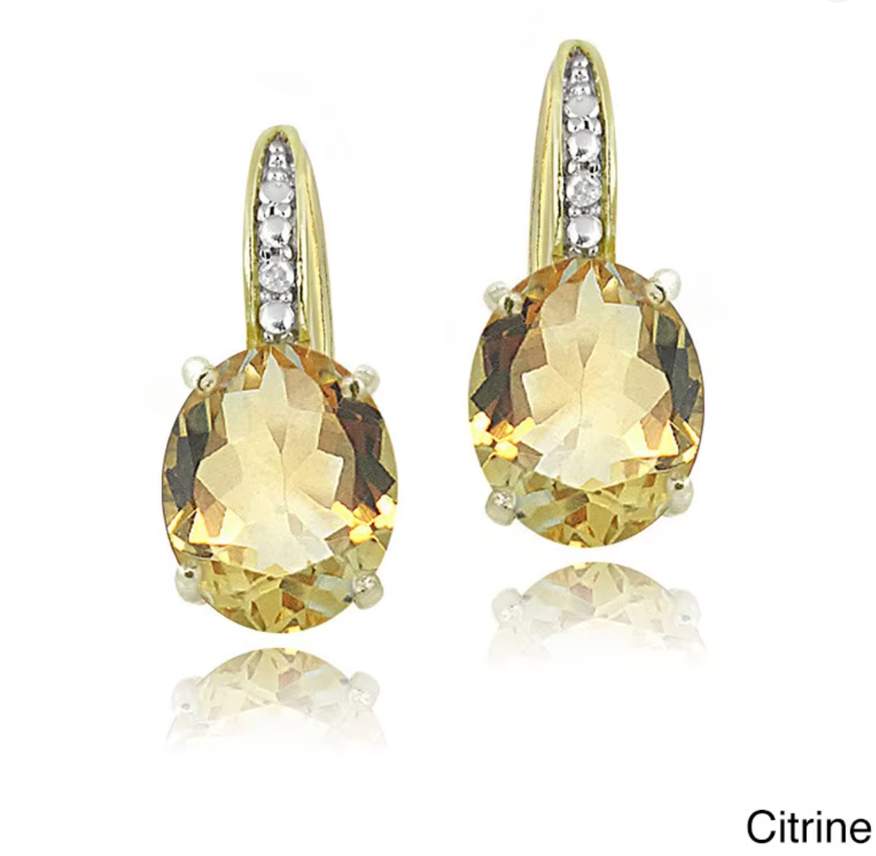 925 Sterling Silver 18K Gold Amethyst Gemstone Ear Buckle Earrings for Women