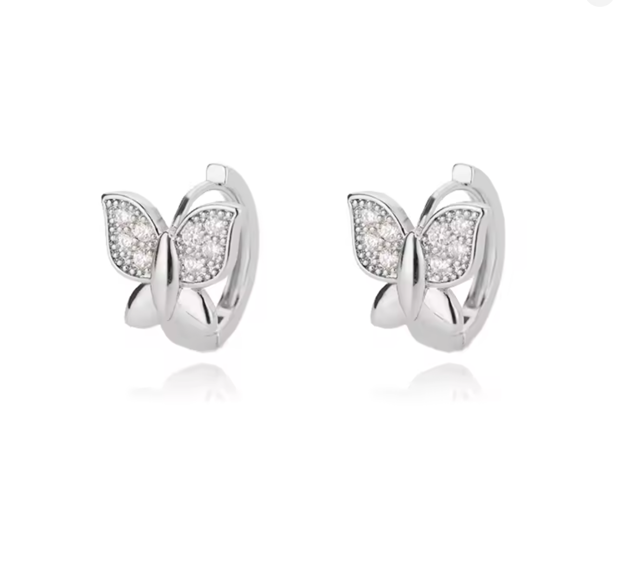 Modern Gold Stainless Steel Butterfly Earrings for Women