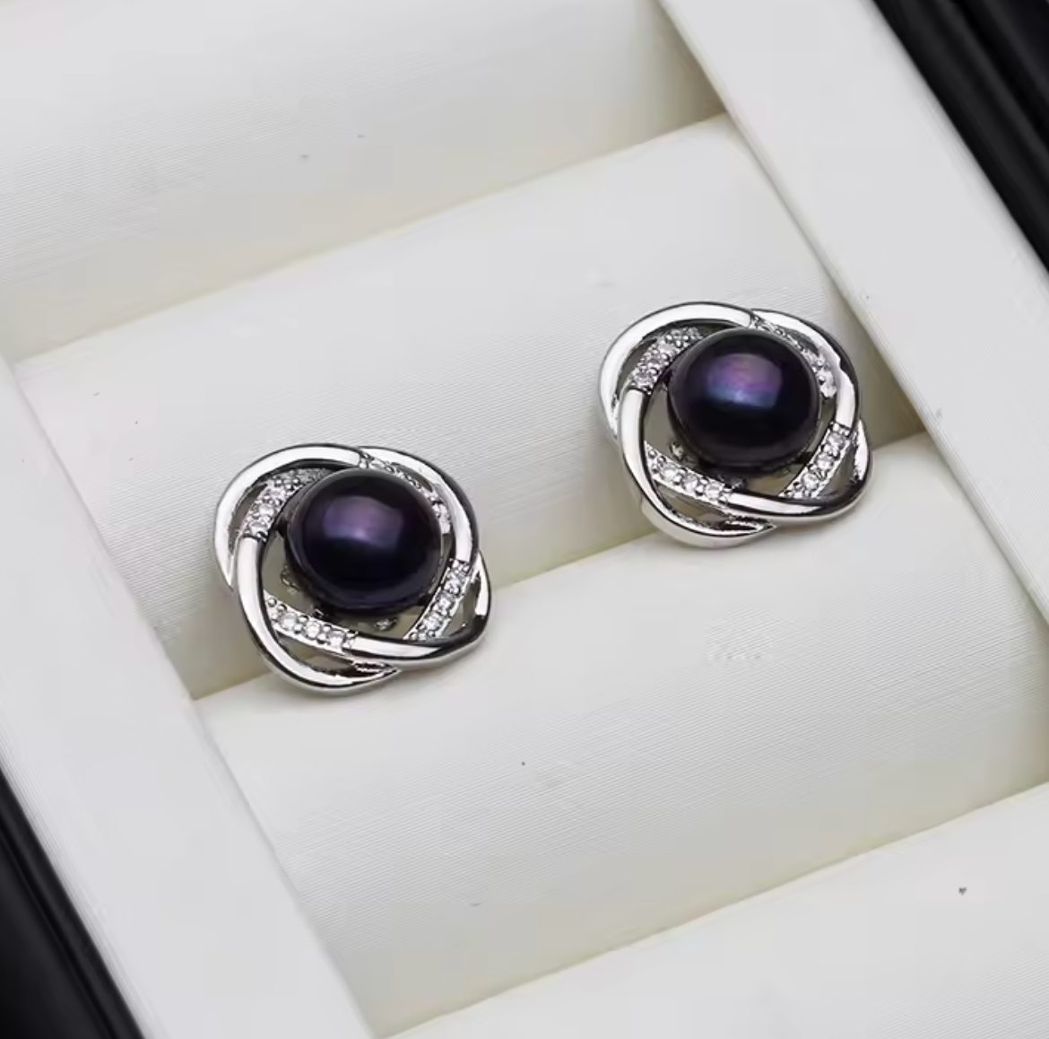 925 Sterling Silver Natural Freshwater Pearl Earrings for Women